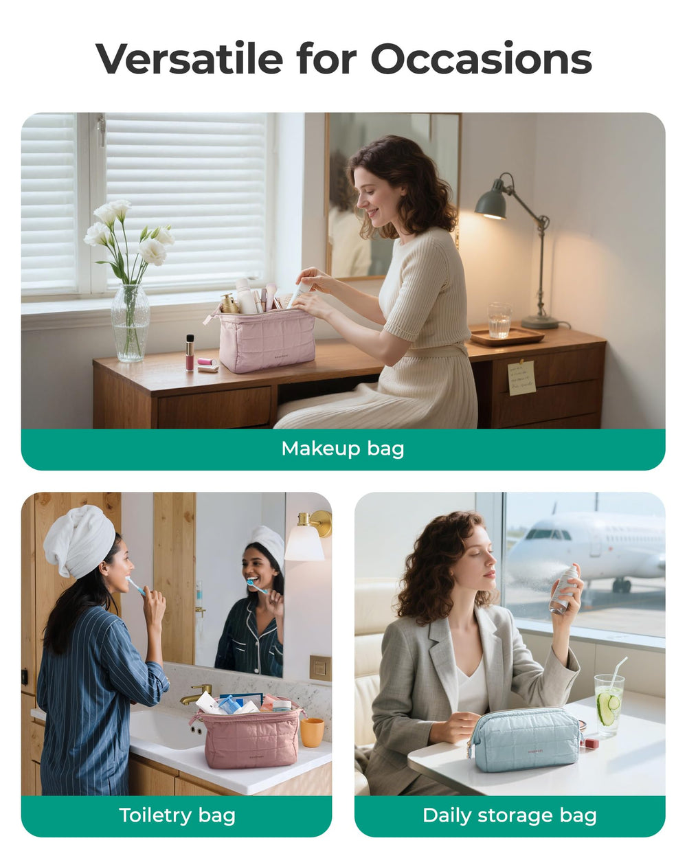 BAGSMART gray design complements daily routines and styling.