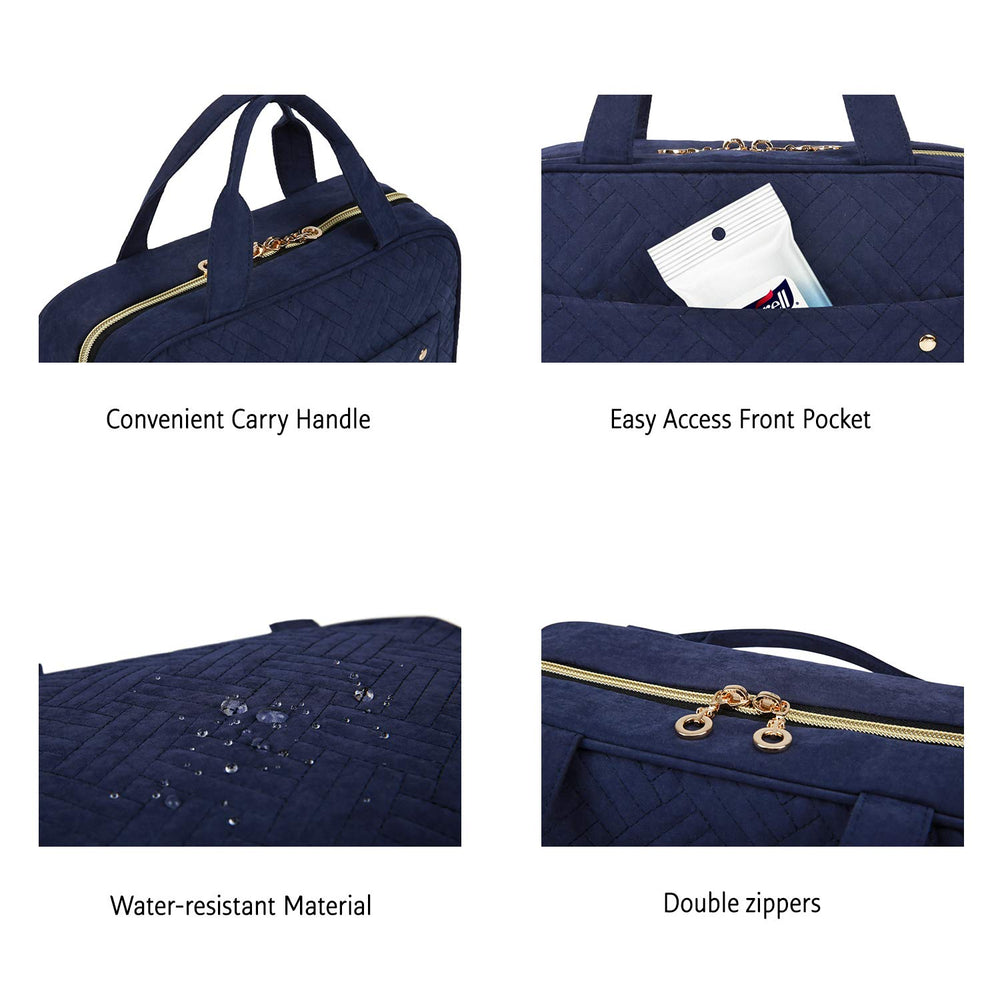 BAGSMART Toiletry Bag durable stitching supports frequent use and travel.