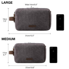 BAGSMART Toiletry Bag elastic band design secures items neatly