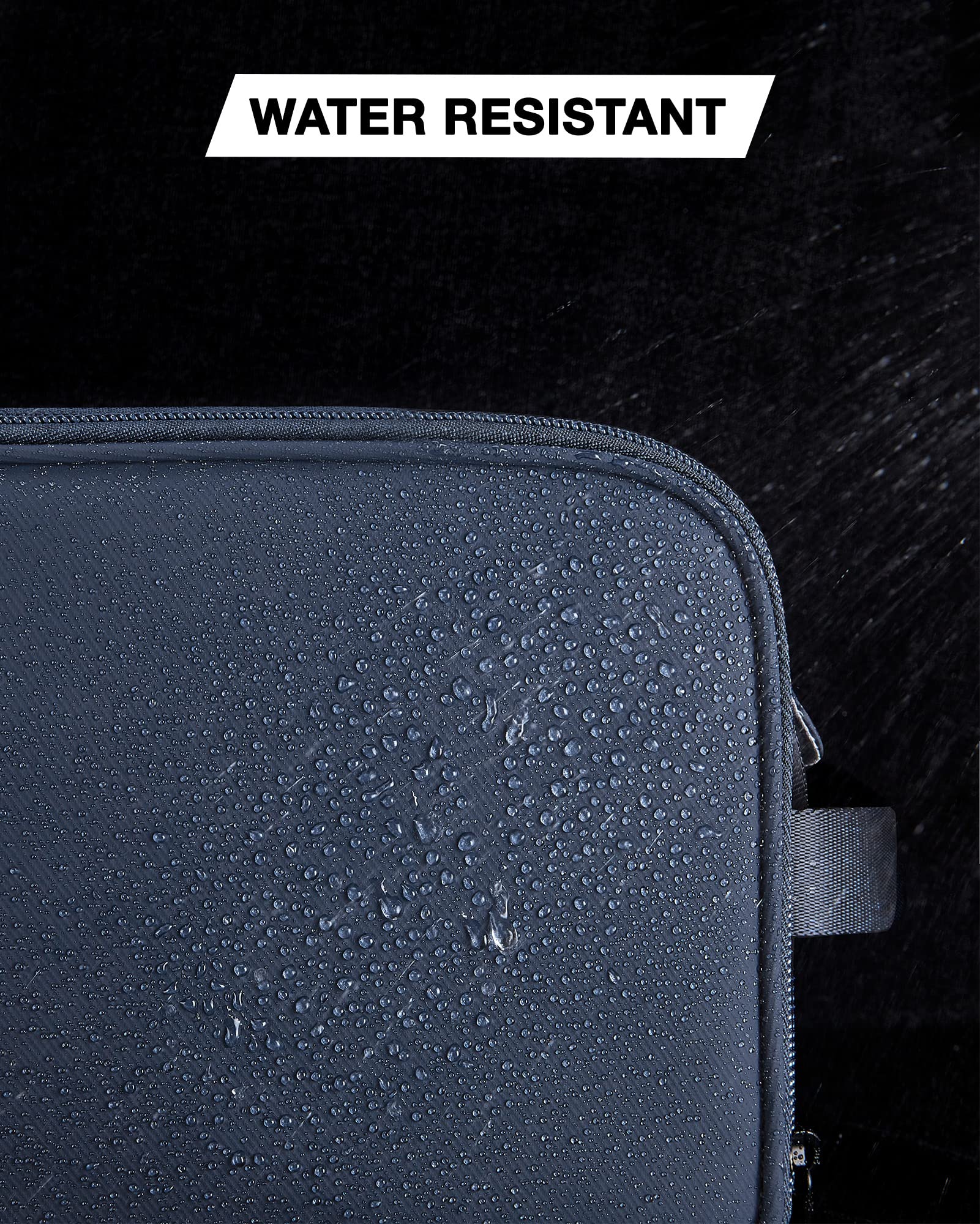 BAGSMART Toiletry Bag for Men navy large travel-ready in hotel or gym setting
