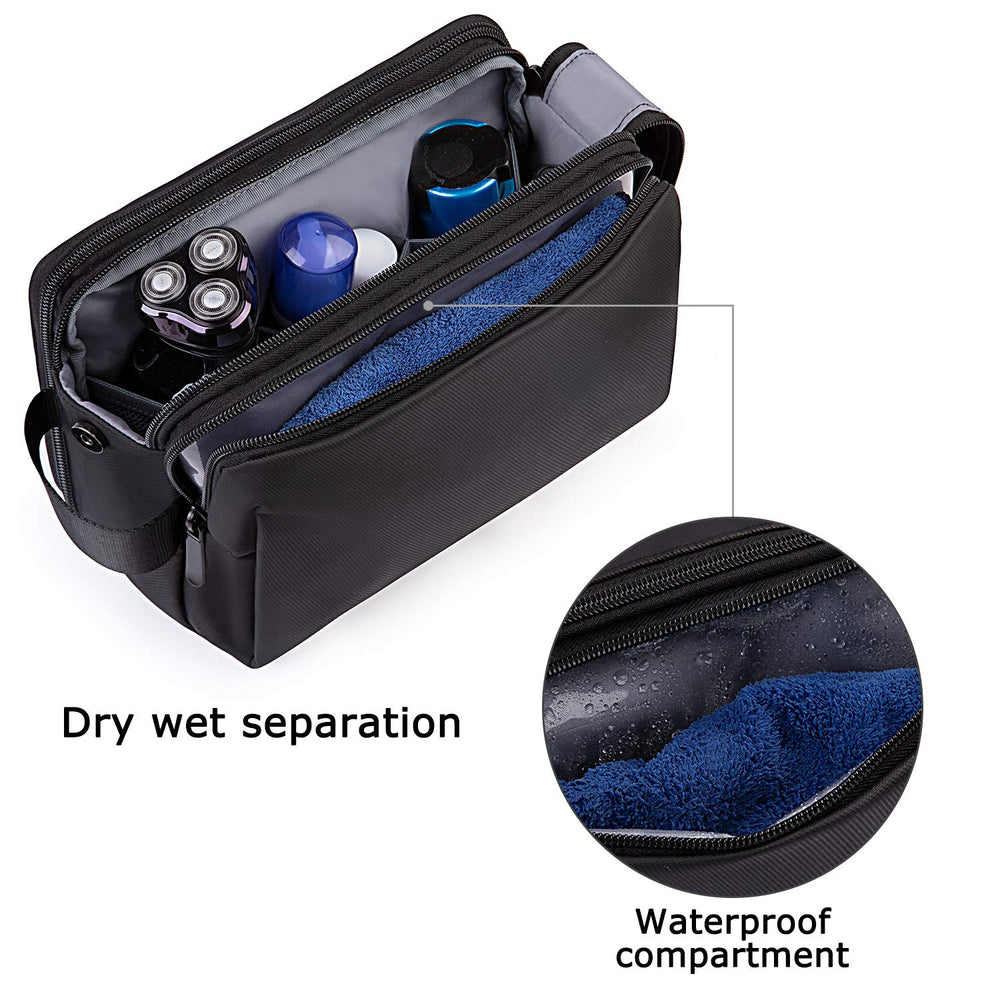 BAGSMART interior with multiple pockets keeps grooming items organized