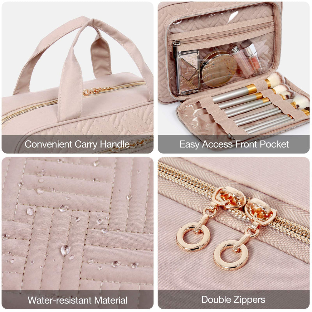 BAGSMART 360-degree hanging design frees counter space during setup.