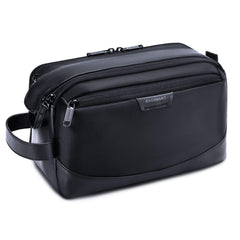 BAGSMART Toiletry Bag front view with water-resistant exterior ideal for travel cleanup.
