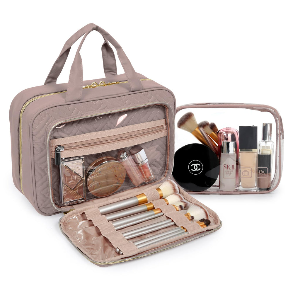 BAGSMART Toiletry Bag rolled-compact highlights space-saving travel convenience
