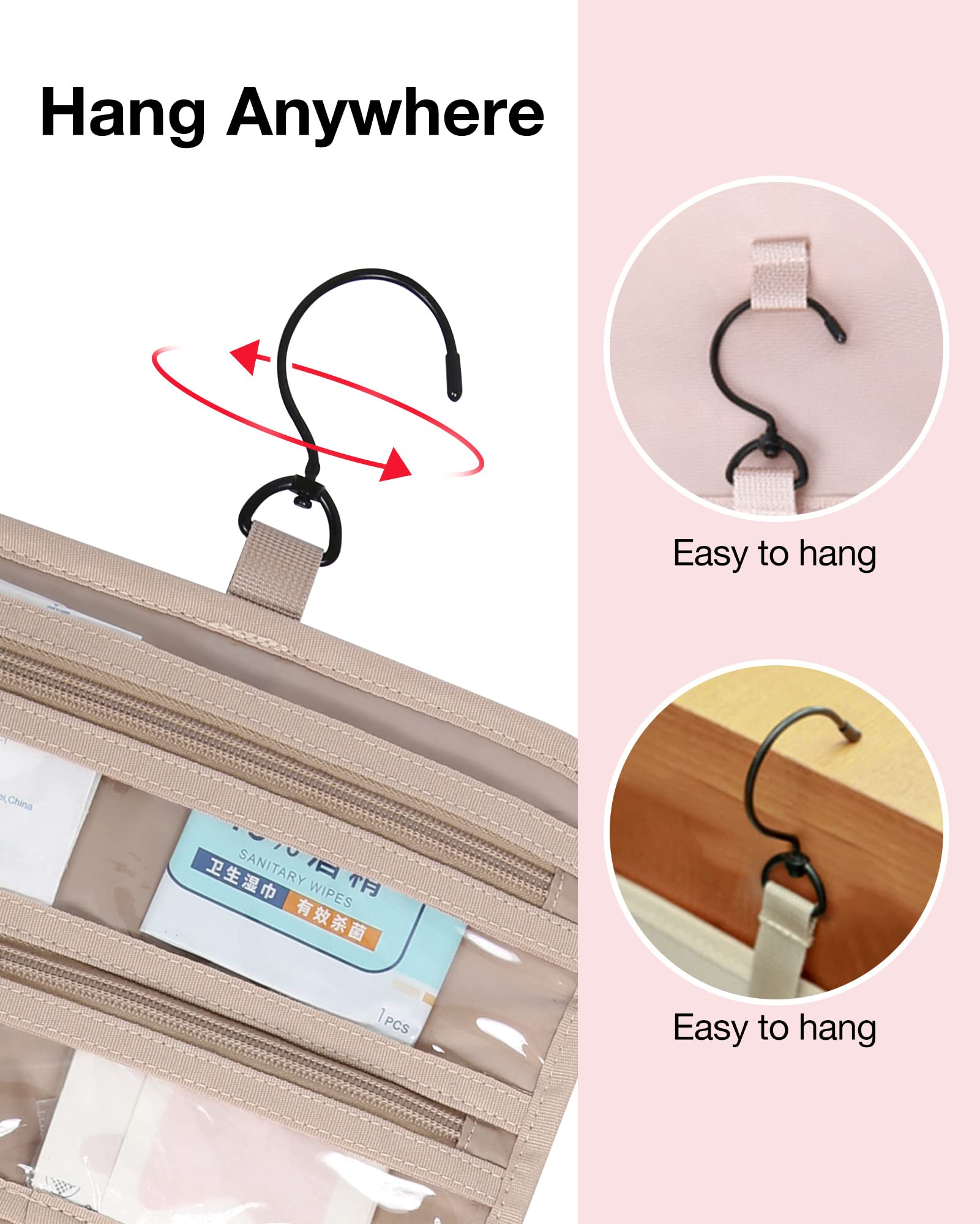 BAGSMART rolled vs opened size comparison helps plan packing