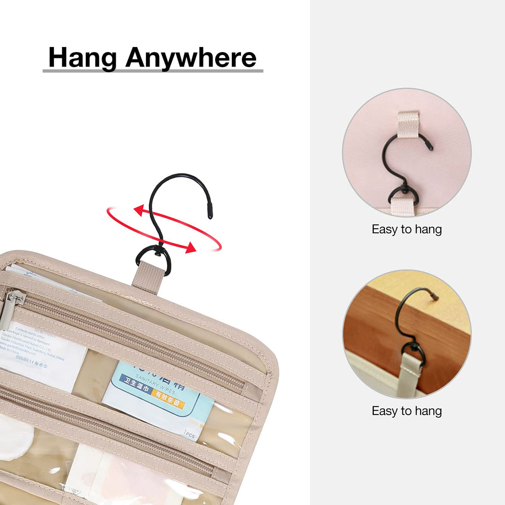 BAGSMART Transparent Sides offer a clear view of items inside the bag