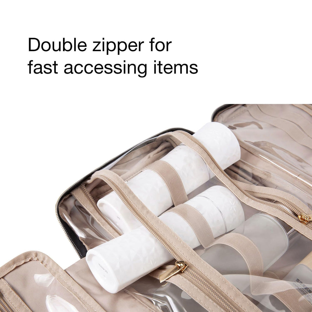 BAGSMART transparent sides give clear view of contents for faster access.