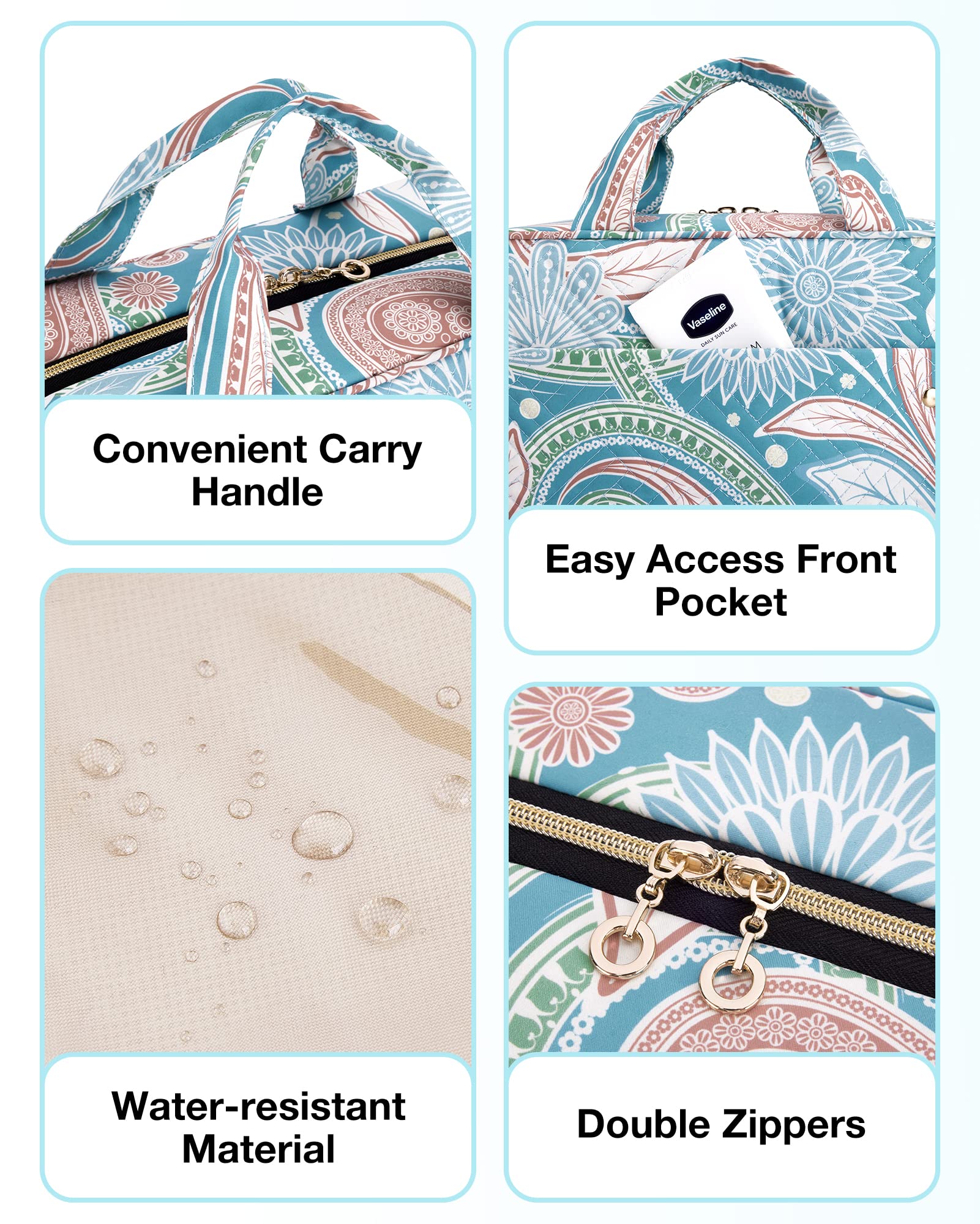 BAGSMART transparent sides offer a quick view of contents.