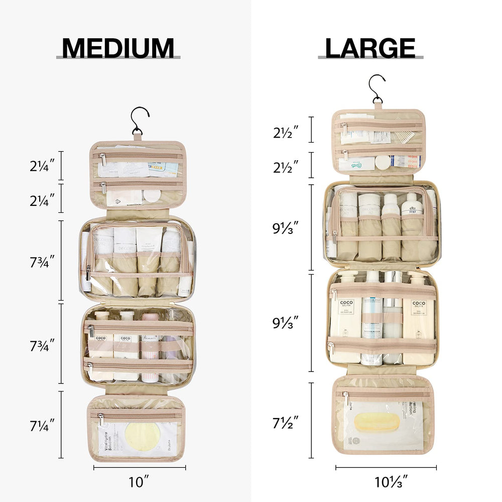 BAGSMART travel-friendly transparent TSA bag for quick security checks.