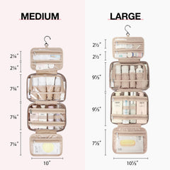 BAGSMART Toiletry Bag tsa-transparent-bag-inside demonstrates TSA-friendly organization