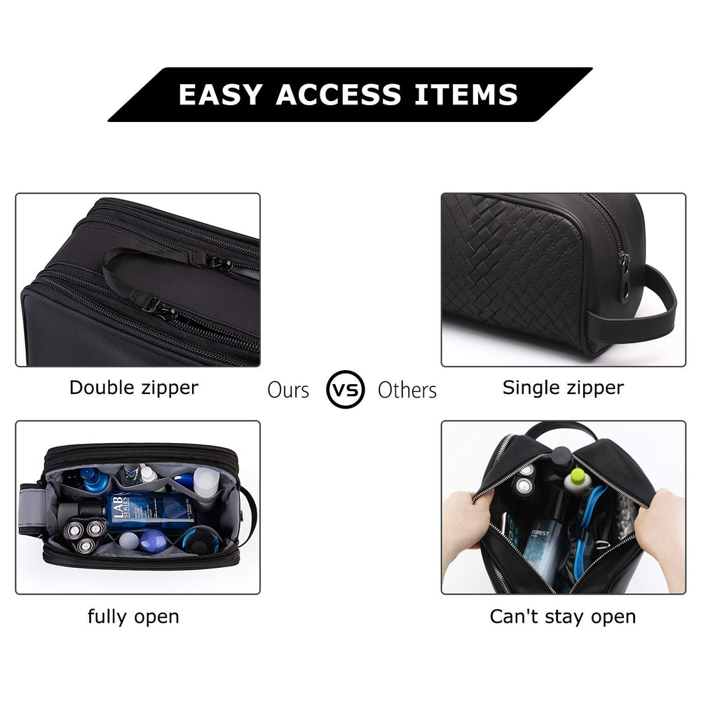 BAGSMART water-resistant material protects contents from splashes during travel.