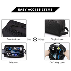 BAGSMART water-resistant material protects contents from splashes during travel.