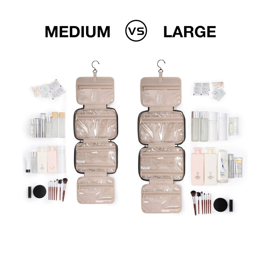 BAGSMART Toiletry Bag uses water-resistant material to protect contents during transit