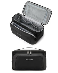 BAGSMART Toiletry Bag wide opening enables quick access to toiletries on the go.