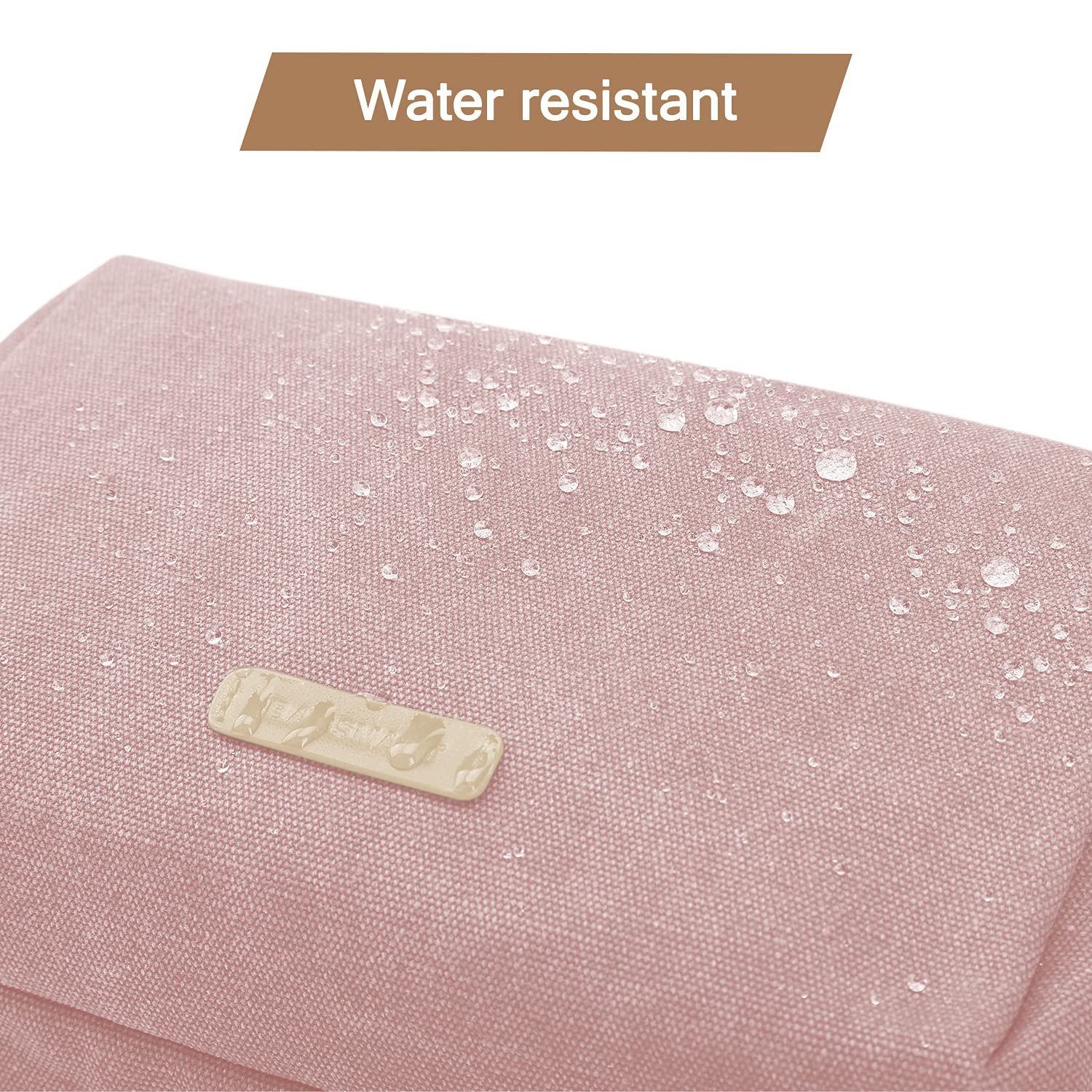 BAGSMART Toiletry Bag for Women pink multi-compartment design for versatile packing