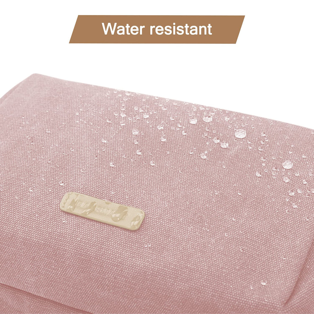 BAGSMART Toiletry Bag for Women pink multi-compartment design for versatile packing