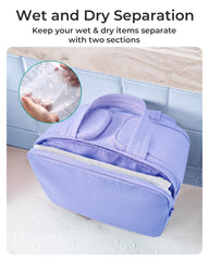 BagSmart travel toiletry bag four compartments keeps items organized during travel