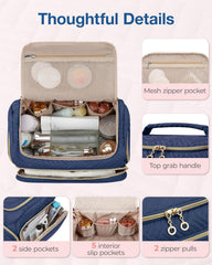 bagsmart large-capacity bag holds cosmetics and toiletries neatly