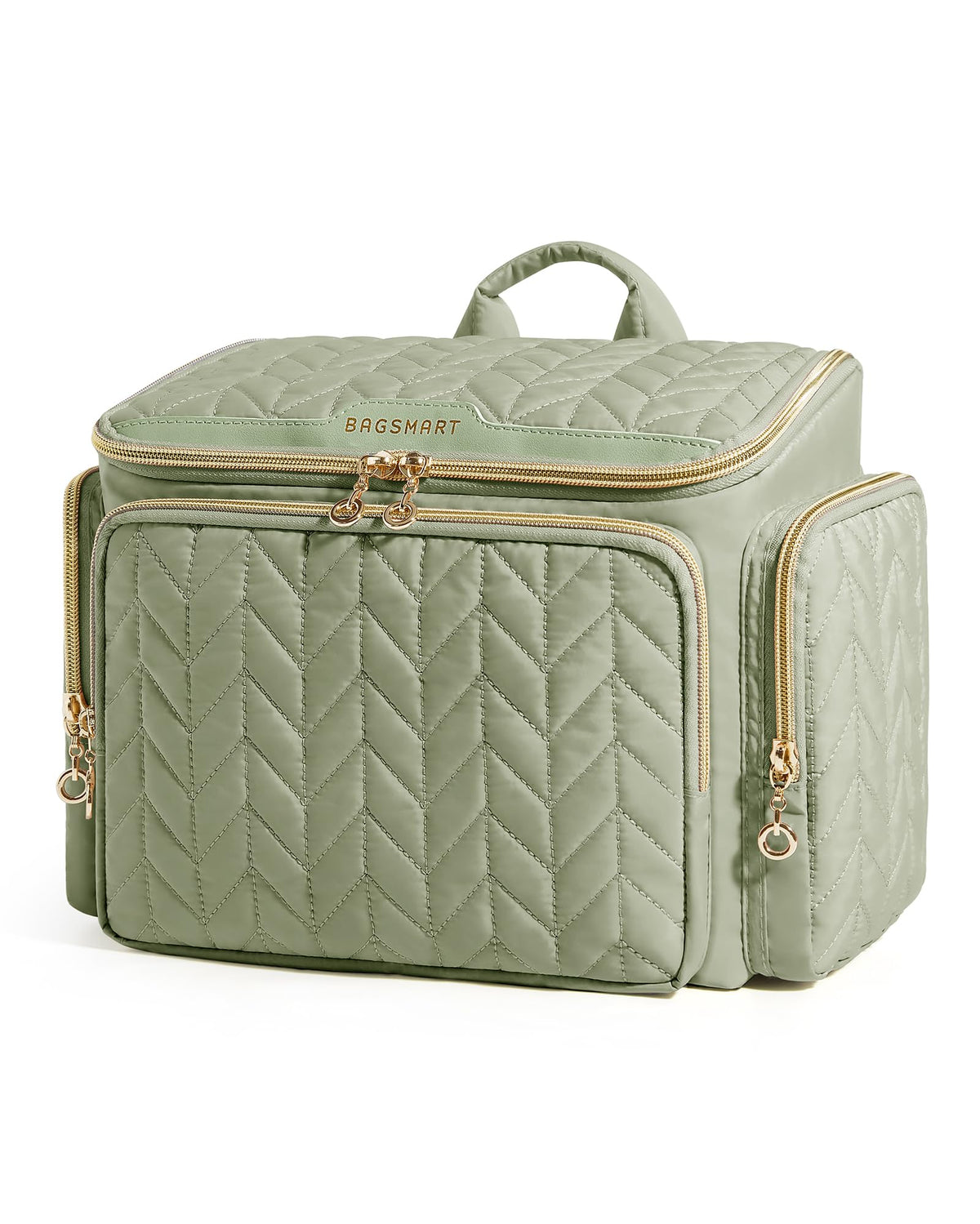 BAGSMART travel toiletry bag wide-opening design for quick access on trips.