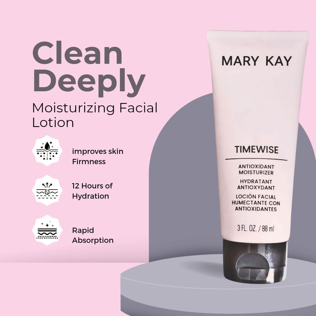 Bagues MK Antioxidant Moisturizing Cream bottle promotes antioxidant protection against free radicals.