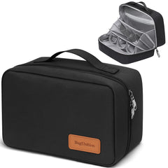 BagUrshion toiletry bag main compartment keeps bottles upright during travel.