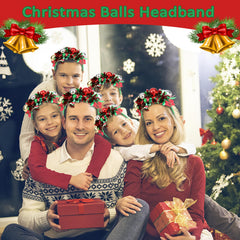 BAHABY Christmas headband in lightweight plastic and resin for comfortable wear.