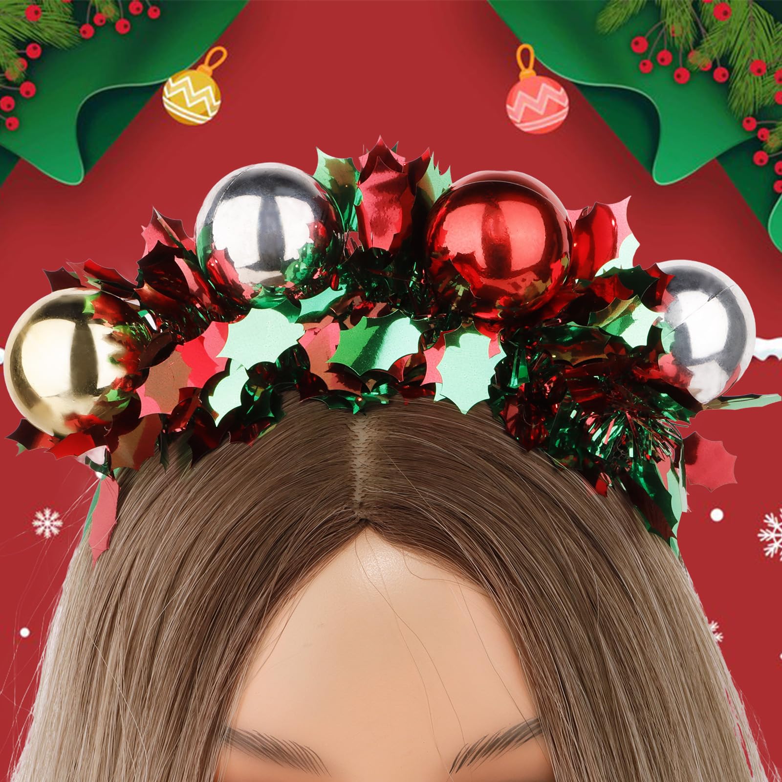 Photo-ready shot of BAHABY headband for festive outfits.