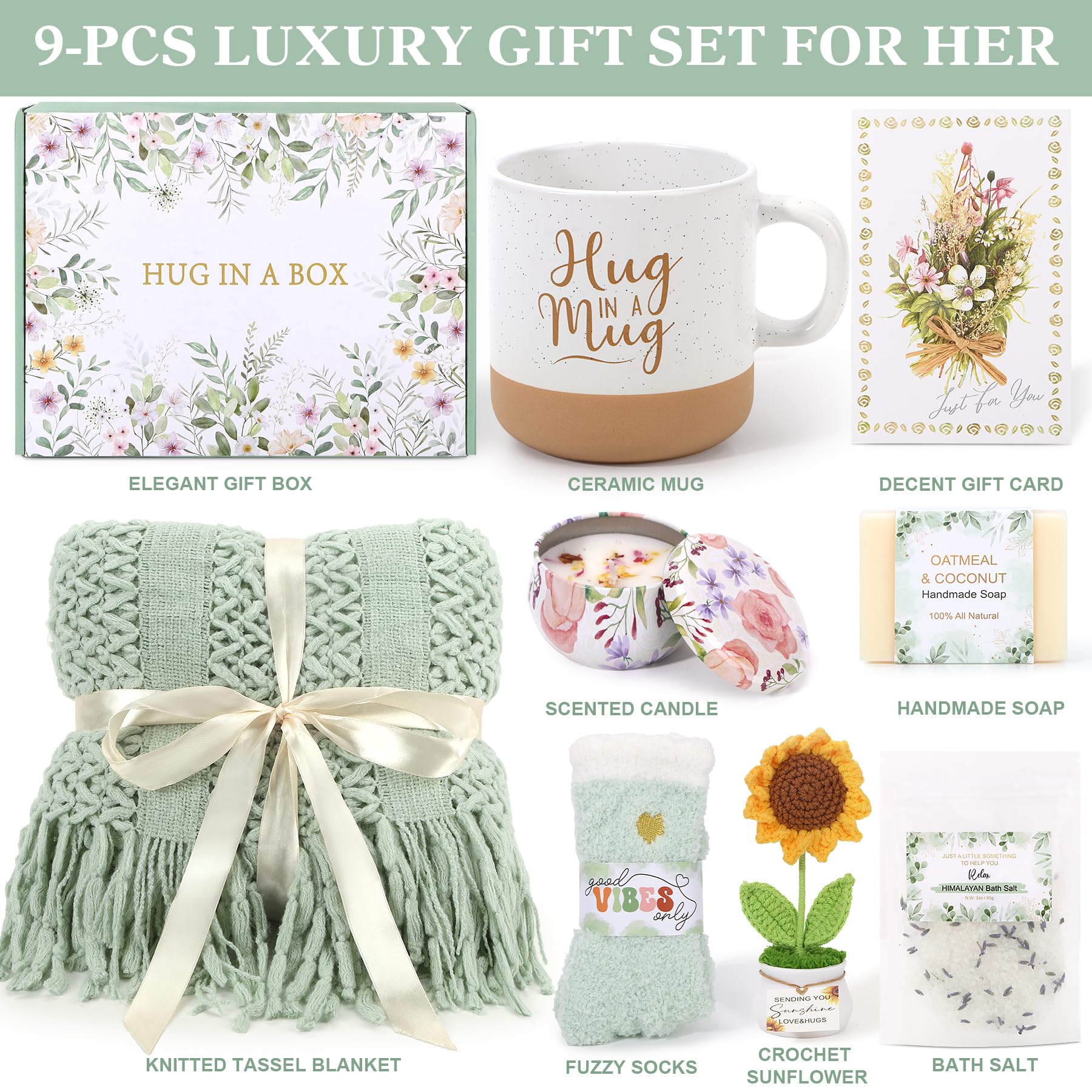 BaiCai get well gift basket fuzzy socks for cozy recovery moments