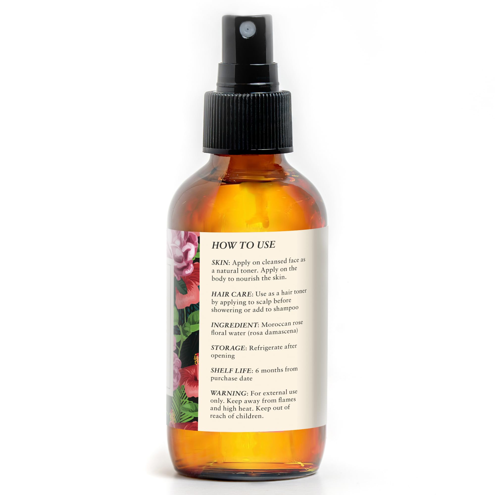 Baja Basics rose water spray for locs and curls hydration and shine