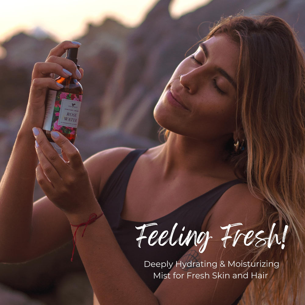 Baja Basics rosewater face-hair mist for skin and scalp hydration