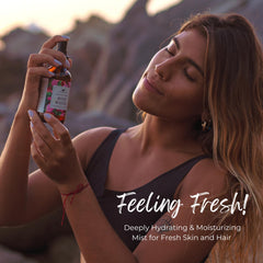Baja Basics rosewater face-hair mist for skin and scalp hydration