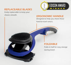BAKBLADE 2.0 Elite Plus 18 inch handle offers ergonomic grip for comfortable grooming.