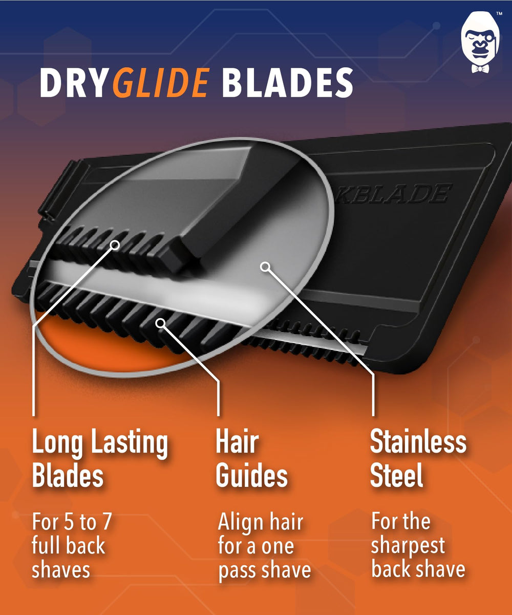 baKblade 3.0 back shaver refill for seamless cross-model use.