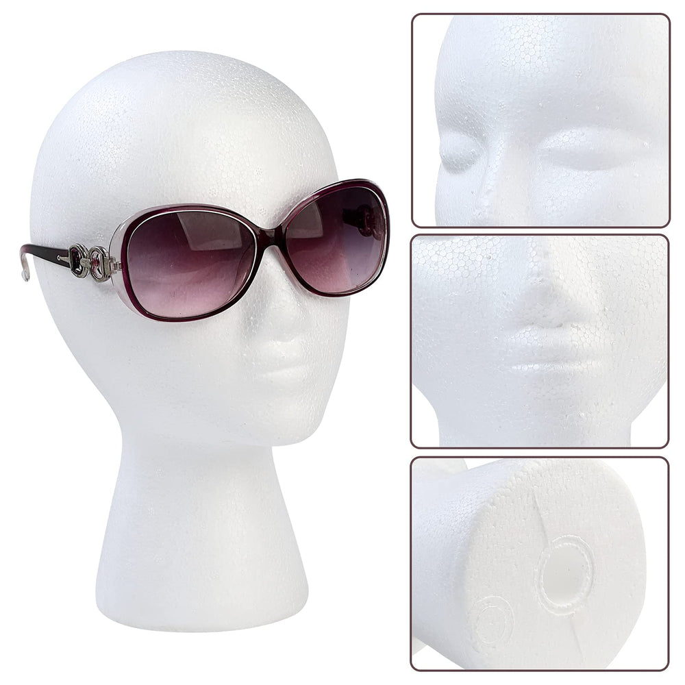 BALABALA foam mannequin head with female face enhances realistic wig presentation