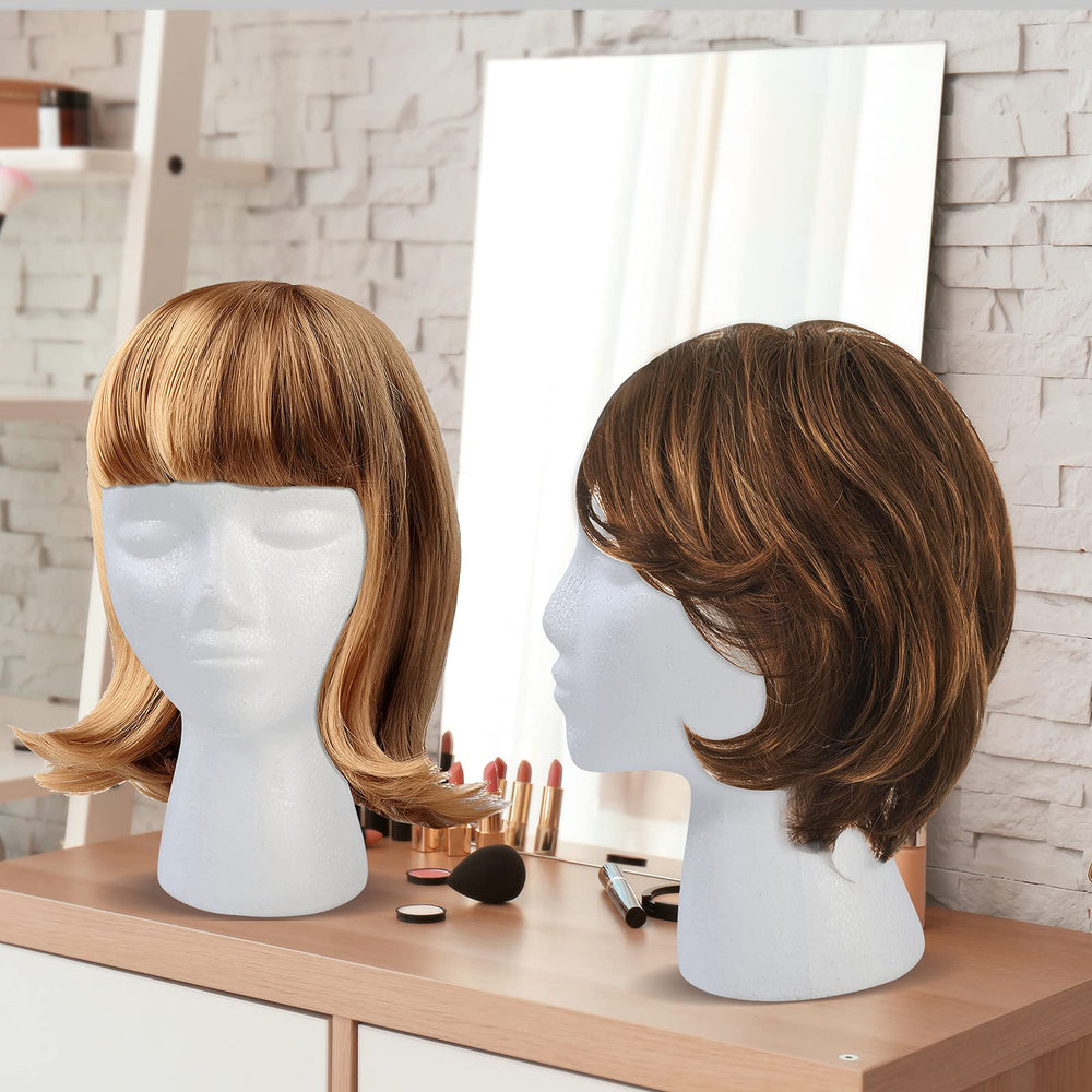 BALABALA foam head for hairpiece display keeps wigs neat between fittings