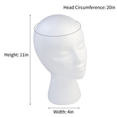 BALABALA wig head bottom clamp hole enables stable table-top styling during trims