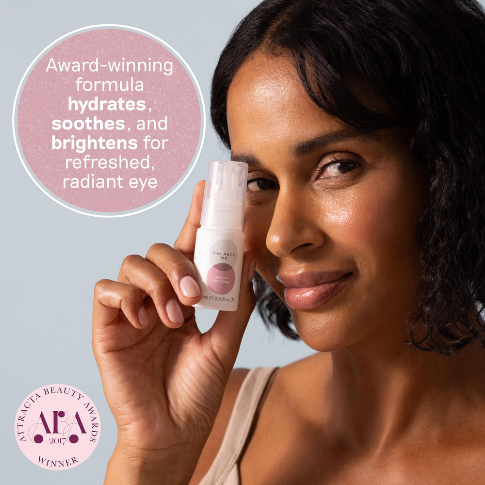 Tiny dab on back of hand shows smooth, easy to apply formula.