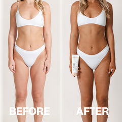 Bali Body Gradual Tan texture closeup emphasizing quick-absorbing, non-greasy finish.