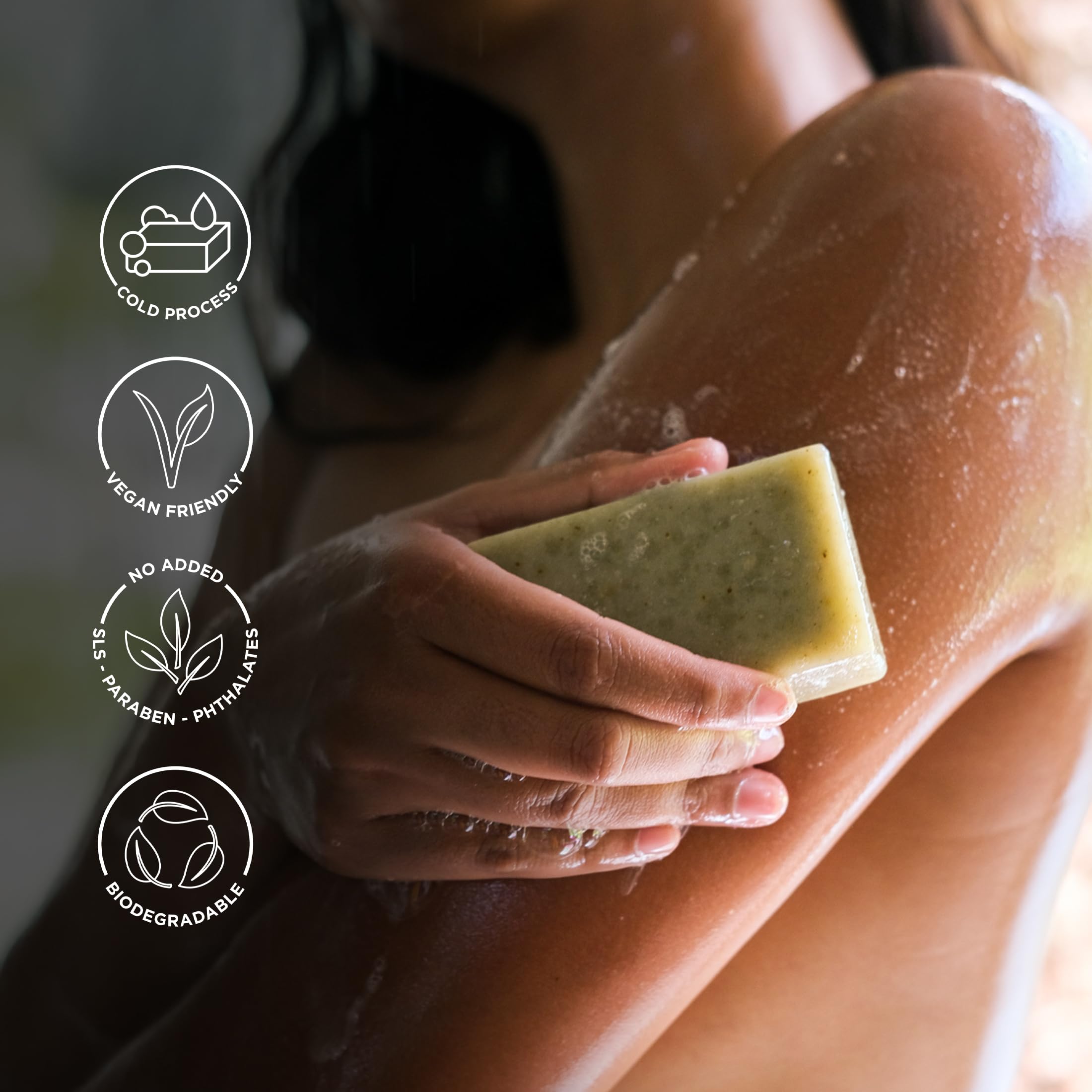 Bali Soap passion fruit bar close-up, vibrant scent for tropical mood uplift