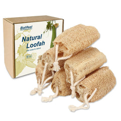 Balifeel loofah sponge 6-pack packaging ideal for gifting and eco-friendly storage.
