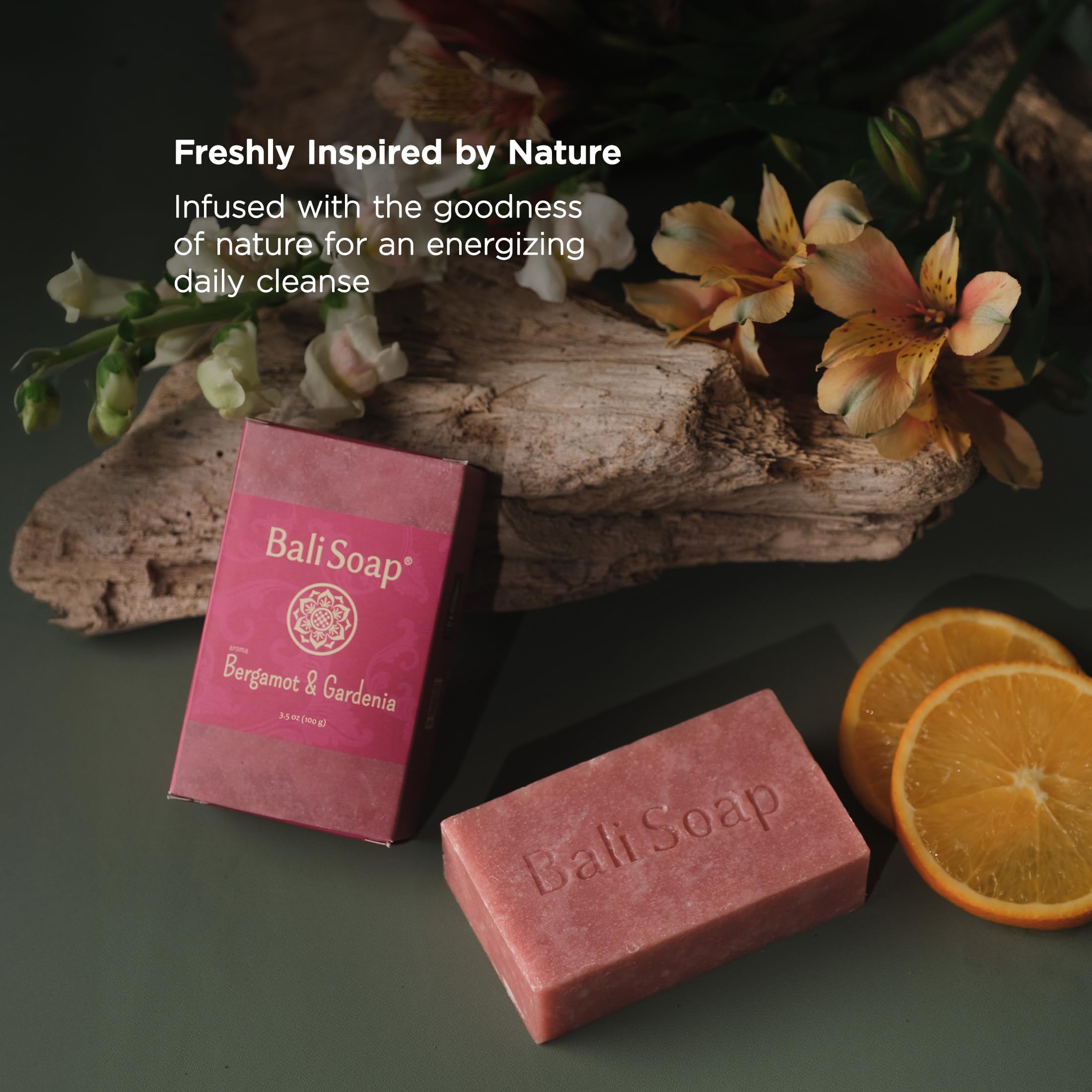 Bali Soap Feminine Collection vegan cruelty-free seal, eco-friendly cleansing option.