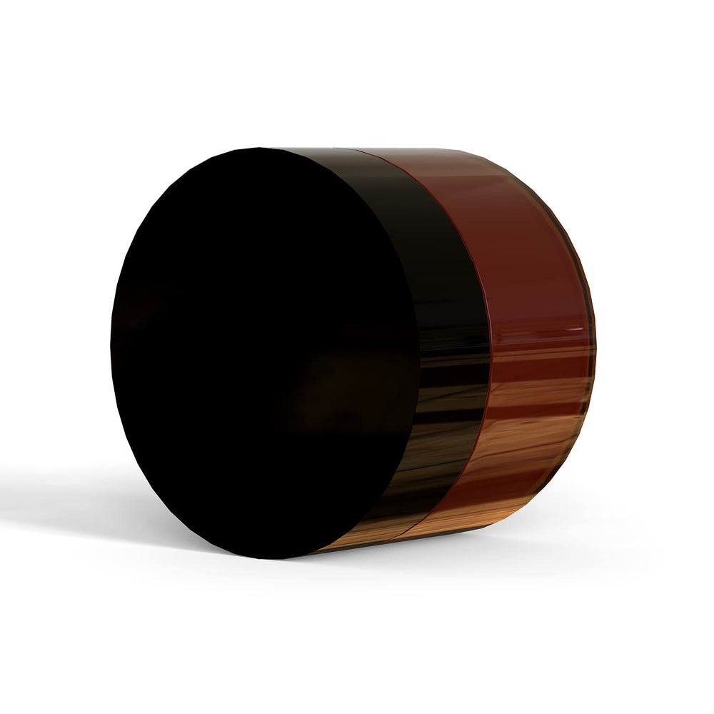 BallHull amber jar dimensions 3.54 inch diameter with compact travel size.