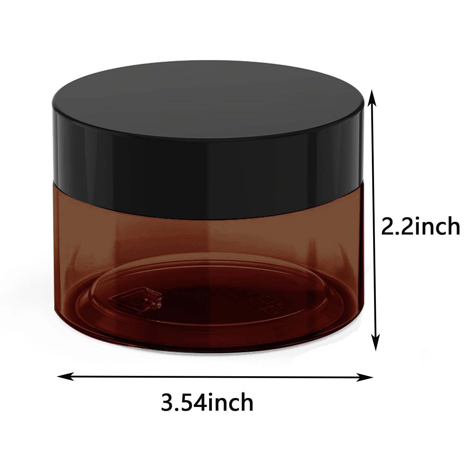 BallHull amber jar with UV-protective amber color protecting contents.