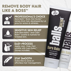 ballsBALM Bare Balm cream texture—rich, gentle coverage for hair management.