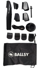 Ballsy B2 vertical-head design reaching hard-to-reach areas for smooth grooming.