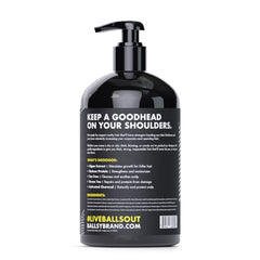Ballsy Goodhead Tea Tree Oil drops highlight refreshing scent and cooling sensation.