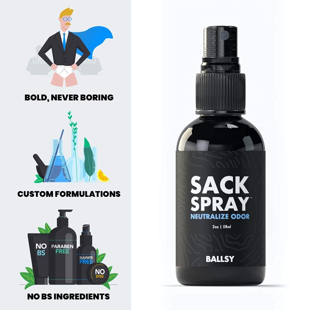 Ballsy USA-made cruelty-free packaging shown for on-the-go use.