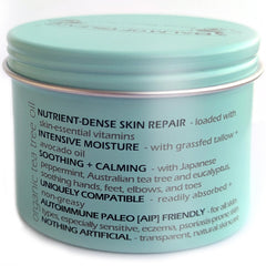 BALM OF GILEAD foot-cream packaging from USA highlights clean, natural ingredients.
