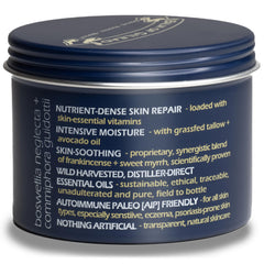 BALM OF GILEAD field-to-bottle label highlights traceability and ethical harvest