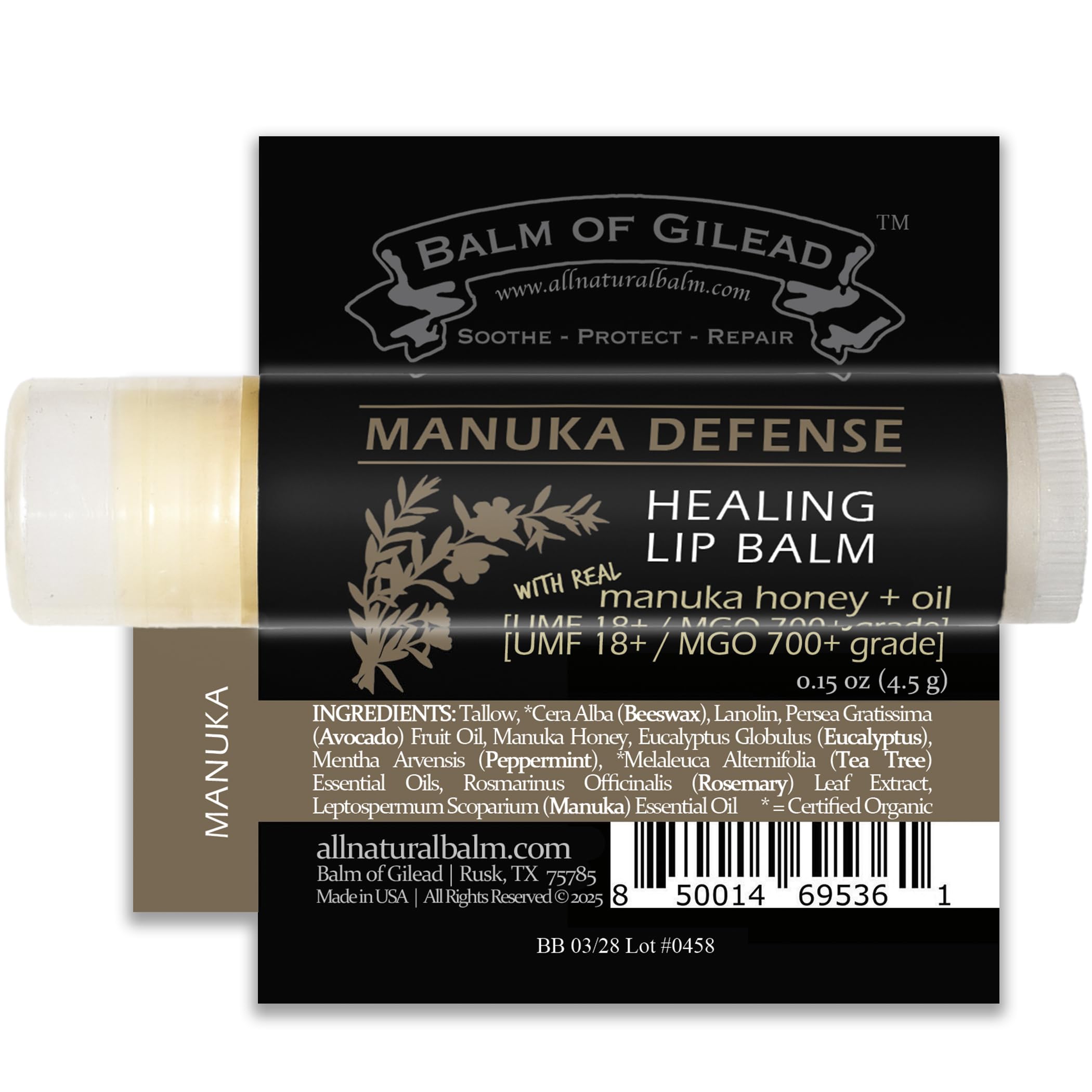 BALM OF GILEAD Manuka Defense beeswax-rich formula hero image.